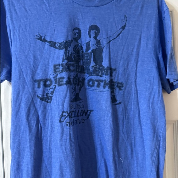Loot Crate Blue Short Sleeve Tees Casual Collection Bill &Ted's Excellent Advent - Picture 1 of 5